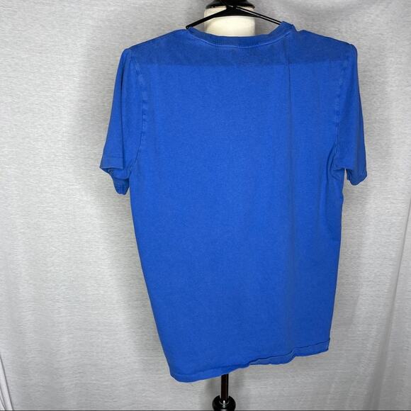 A12). Aeropostale NYC Men Blue T-Shirt Short Sleeve size Medium - Picture 2 of 4